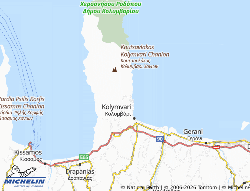 MICHELIN Afrata map - ViaMichelin