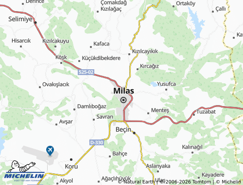 MICHELIN Burgaz map - ViaMichelin