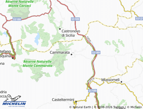MICHELIN Cammarata map - ViaMichelin