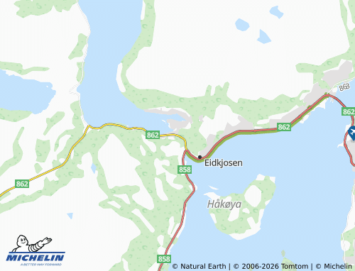 MICHELIN Kaldfjord map - ViaMichelin