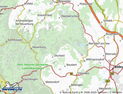MICHELIN-Landkarte Weidingen - ViaMichelin