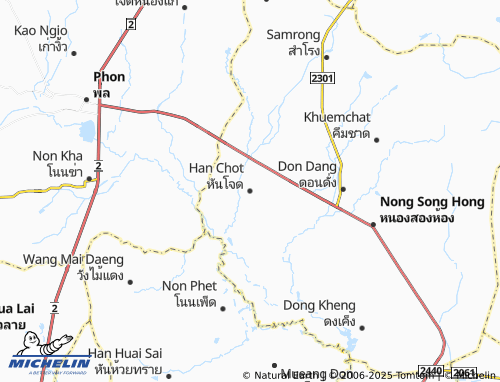 MICHELIN Han Chot map - ViaMichelin