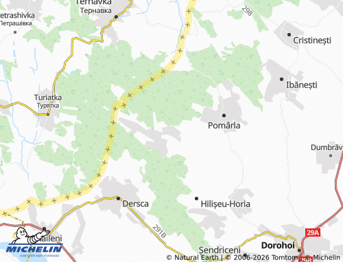 Mapa MICHELIN Corjăuți - ViaMichelin