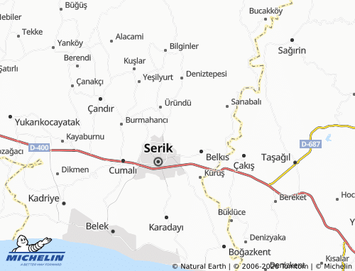 MICHELIN Belpınar map - ViaMichelin