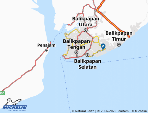 MICHELIN Klandasan Ulu map - ViaMichelin