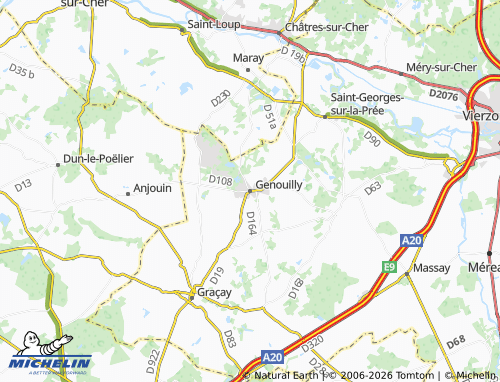 Mapa MICHELIN Genouilly - ViaMichelin