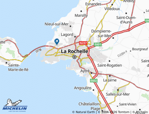 MICHELIN La Rochelle map - ViaMichelin