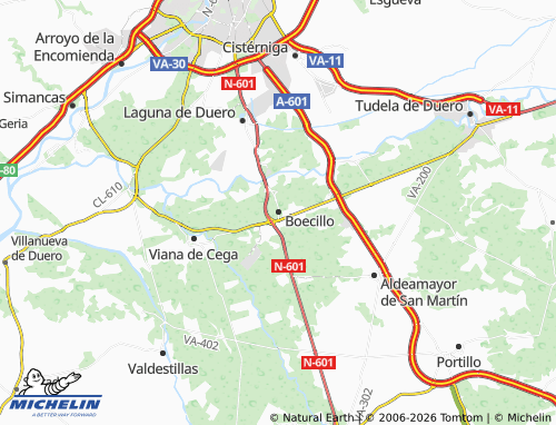 MICHELIN Boecillo map - ViaMichelin