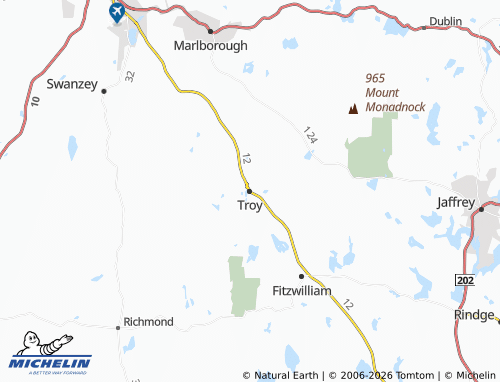 Mapa MICHELIN Troy - ViaMichelin