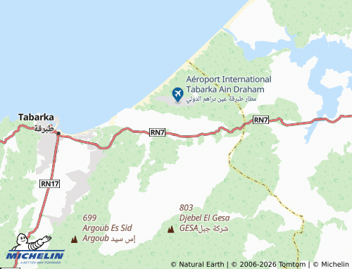 Carte MICHELIN Ras Rajel - ViaMichelin