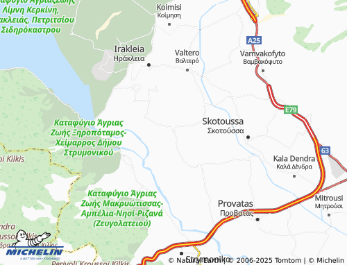 MICHELIN Karperi map - ViaMichelin