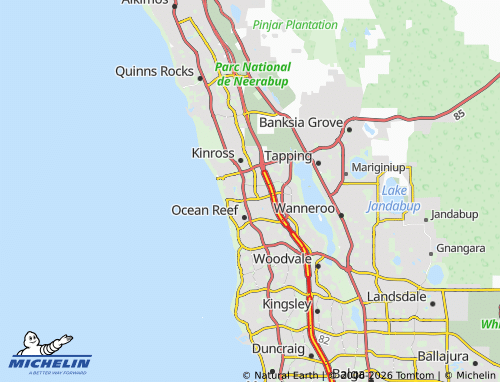 Kaart MICHELIN Currambine - ViaMichelin