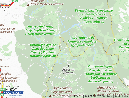 MICHELIN Ktistades map - ViaMichelin