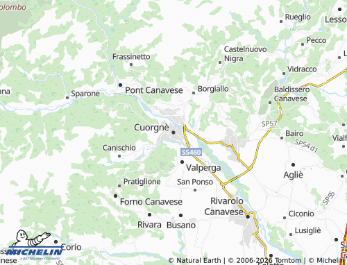 Mapa MICHELIN Cuorgnè - ViaMichelin