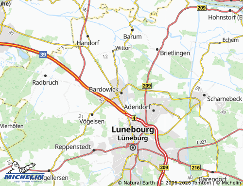 MICHELIN Bardowick map - ViaMichelin