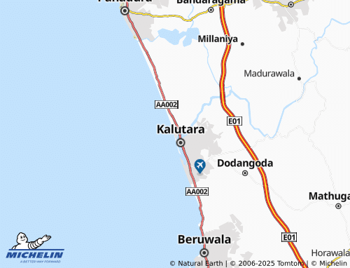 MICHELIN-Landkarte Kalutara North - ViaMichelin