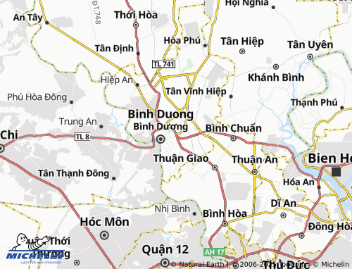 MICHELIN-Landkarte Hiệp Thành - ViaMichelin