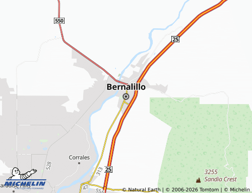 Kaart MICHELIN Bernalillo - ViaMichelin