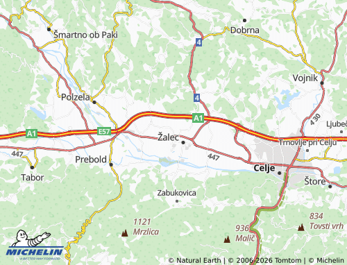 Carte MICHELIN Gotovlje - ViaMichelin