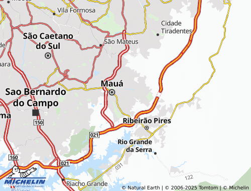 MICHELIN Vila Independência map - ViaMichelin