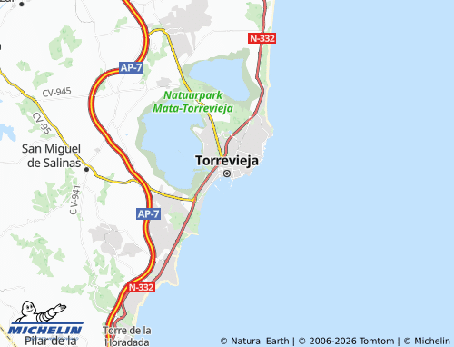 Mapa MICHELIN Torrevieja - ViaMichelin