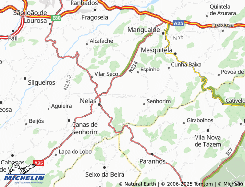MICHELIN Casal Sandinho map - ViaMichelin