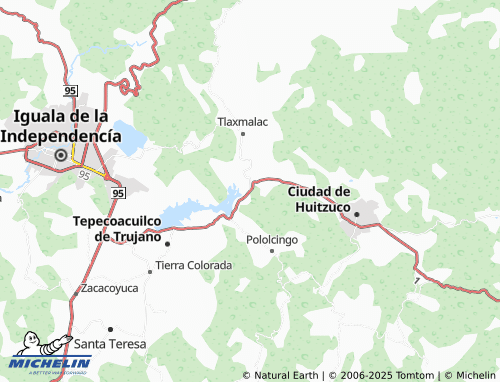 MICHELIN San Vicente Palapa map - ViaMichelin