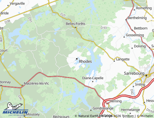 MICHELIN Rhodes map - ViaMichelin