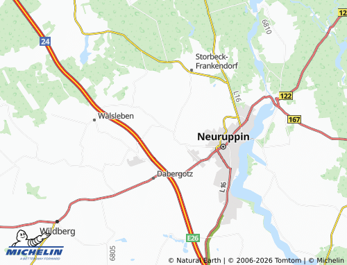 MICHELIN Kränzlin map - ViaMichelin