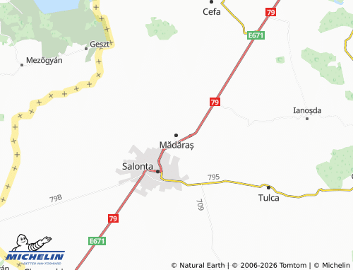 Carte MICHELIN Mădăraș - ViaMichelin