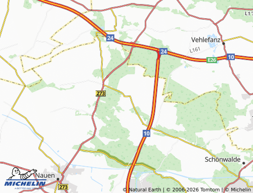MICHELIN Grünefeld map - ViaMichelin