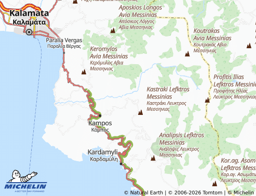 MICHELIN Voreio map - ViaMichelin