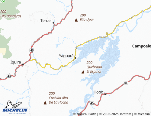 MICHELIN Yaguará map - ViaMichelin