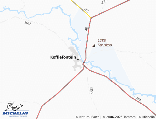 MICHELIN Koffiefontein map - ViaMichelin