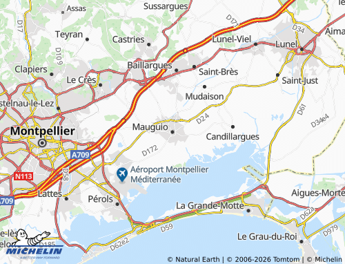 Mappa MICHELIN Mauguio - ViaMichelin