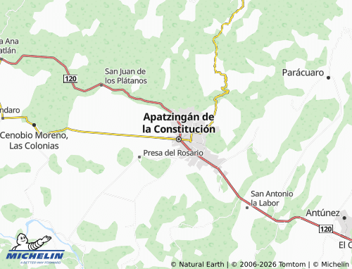 Mapa MICHELIN Tierras Blancas II - ViaMichelin