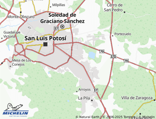 MICHELIN Las Mercedes Primera Sección map - ViaMichelin