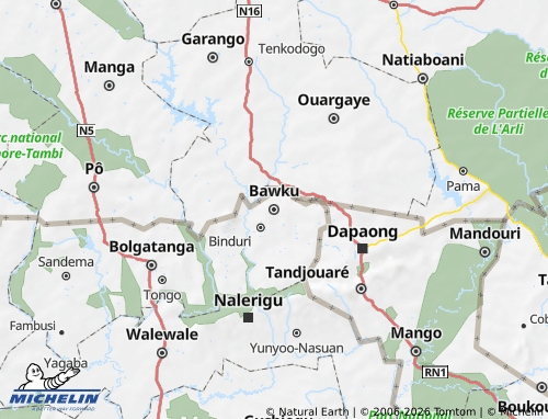 MICHELIN Bawku East map - ViaMichelin
