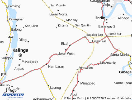 MICHELIN Liwan West map - ViaMichelin