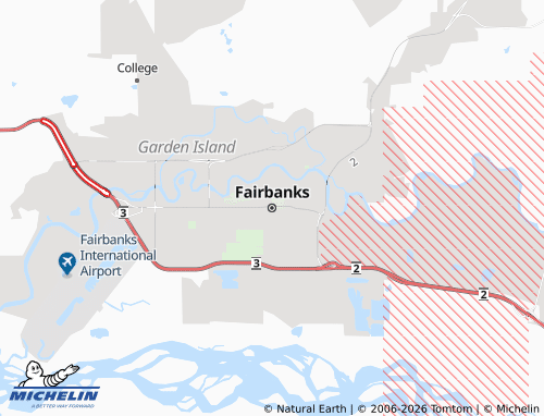 Carte MICHELIN Fairbanks - ViaMichelin