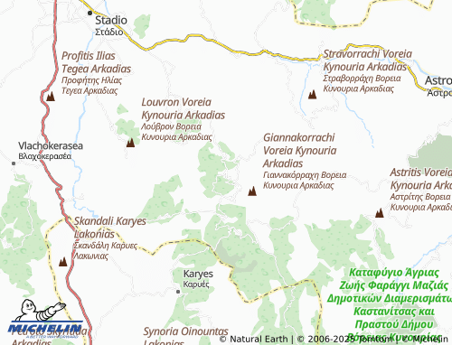 MICHELIN Kastri map - ViaMichelin