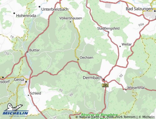 Mapa MICHELIN Oechsen - ViaMichelin