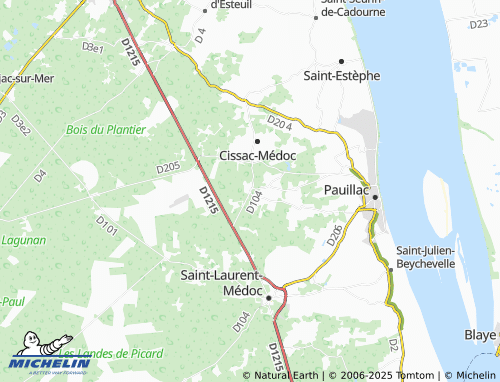 MICHELIN Saint-Sauveur map - ViaMichelin