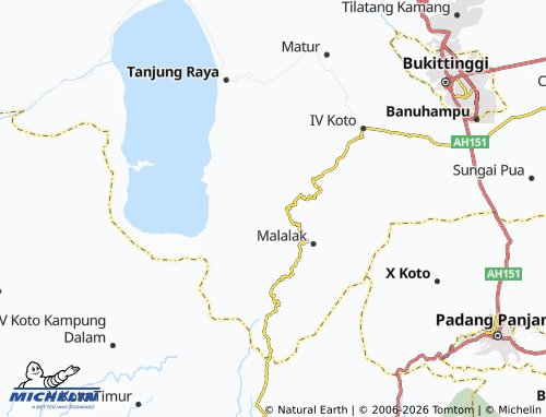 Mapa MICHELIN Malalak Utara - ViaMichelin