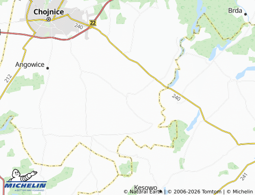 Mapa MICHELIN Ostrowite - ViaMichelin