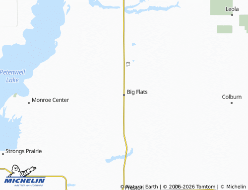 Kaart MICHELIN Big Flats - ViaMichelin