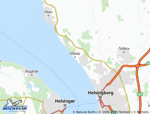 Mapa MICHELIN Hittarp - ViaMichelin