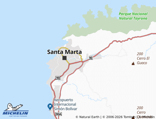 MICHELIN Barrio el Bosque map - ViaMichelin