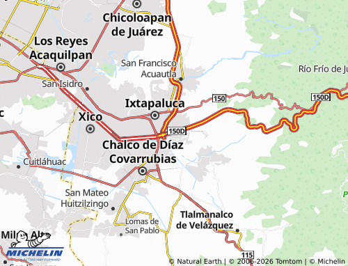 Mappa MICHELIN San Marcos Huixtoco - ViaMichelin