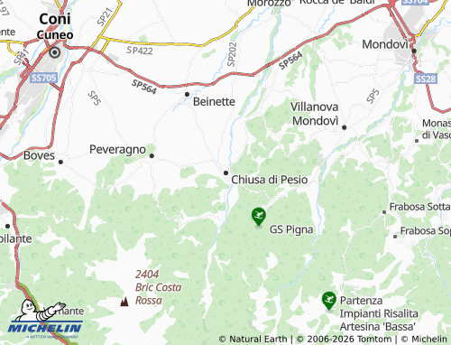 Mapa MICHELIN Chiusa di Pesio - ViaMichelin